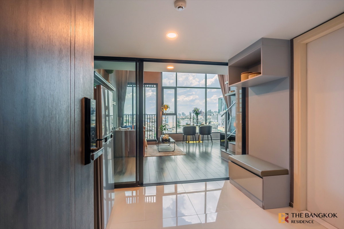 รูป ✨ Duplex เพดานสูง แต่งครบ วิวเมือง ✨ ใจกลาง New CBD, KnightsBridge Space Rama 9  ใกล้ MRT พระราม 9 - รูปที่ 6/7