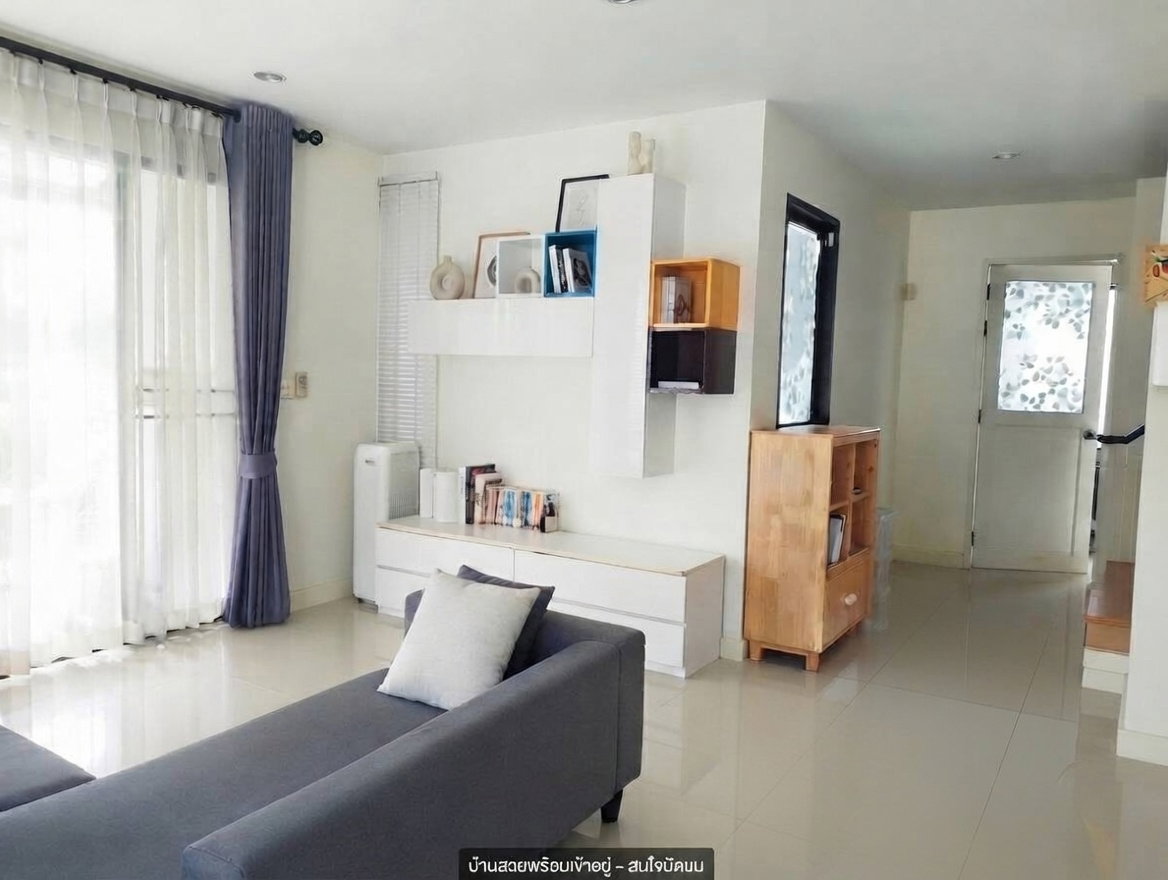 รูป ขายบ้านเดี่ยวพร้อมที่ดิน 54 ตารางวา ใกล้ห้างเมกกาบางนา สนามบินสุวรรณภูมิ - รูปที่ 3/12