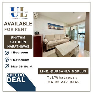 รูปภาพ ( UL2607114 ) Tel/Line 096-2479369 ✨ ให้เช่า ริทึ่ม สาทร-นราธิวาส✨ 1 ห้อนอน 1 ห้องน้ำ ขนาด 38 ตรม. ห้องสวย ราคาดีที่สุดๆ !!!