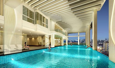 1 Bed Super High Floor 25+ City View Fully furnished Good Location Close To BTS Phaya Thai 650 m. @ Supalai Elite Phayathai