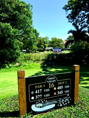 Land for sale Bang Pu Industrial Estate : 636 Square meter plot of land in Green Valley Golf and Country Club right next to hole number 16