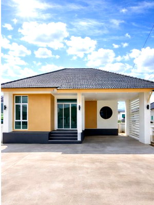 Houses for rent Rayong : Nikhom Sang Ton Eng School, Rayong 2, 1.2 km, 38 sq m, 150 sq m, house on the edge of Nikhom Phatthana, Japanese style detached house for rent, 3