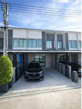 Townhome for rent, 2 floors, 3 bedrooms, Pleno, 2 bathrooms, Phahonyothin-Rangsit. Near Vibhavadi Rangsit Hospital 2.2 km., near Big C Rangsit 1.6