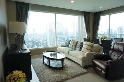 For Rent Condo MENAM RESIDENCES Building 1, Floor 22,2 bed room, Room size 99 sqm
