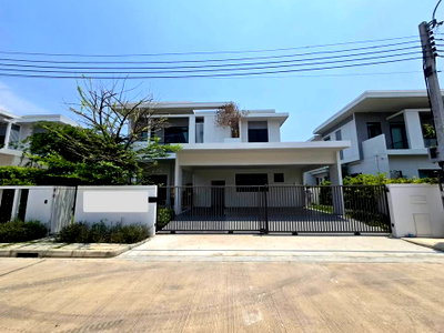 เช่าบ้านเดี่ยว มาร์เก็ต วิลเลจ สุวรรณภูมิ : ME2500354 ให้เช่า บ้านเดี่ยว 2 ชั้น ตกแต่งสวย บ้านมัณฑนา บางนา กม. 15 เฟอร์ครบครัน พร้อมอยู่
