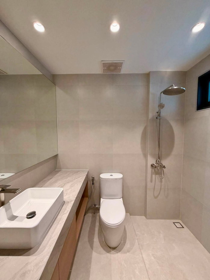 picture Luxury pool villa for sale in Wang Tan,modern luxury design emphasizing simplicity, elegance, privacy. Comes fully furnished with built-in furniture  - 9/14