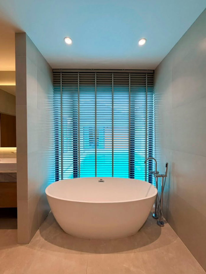picture Luxury pool villa for sale in Wang Tan,modern luxury design emphasizing simplicity, elegance, privacy. Comes fully furnished with built-in furniture  - 14/14