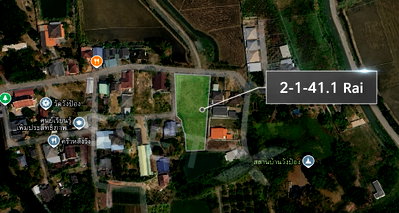 Land for sale Chiang Mai : Land for sale, just over 2 rai, priced at 4 million baht, near Maejo University, Chiang Mai.