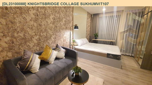 DL23100088 ให้เช่าคอนโด ไนท์บริดจ์ คอลลาจ สุขุมวิท 107 (Knights Bridge Collage Sukhumvit 107) ใกล้ BTS แบริ่ง พร้อมเข้าอยู่ โทรด่วน 0653619502 LineID @952jdxxk