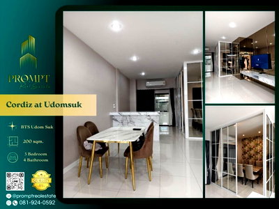 เช่าบ้านเดี่ยว ถนนสุขุมวิท : CD03633 - Cordiz at Udomsuk : BTS UdomSuk 