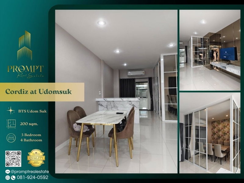 Houses for rent : CD03633 - Cordiz at Udomsuk : BTS UdomSuk 