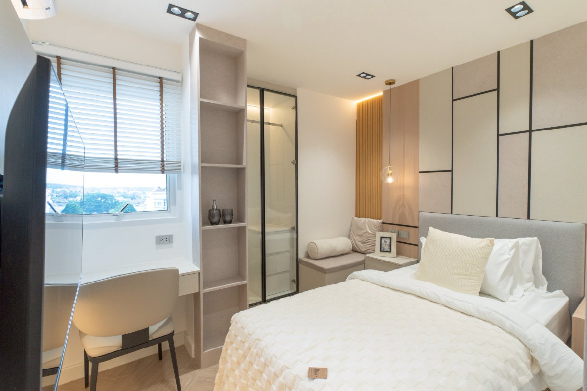 รูป  คอนโด Penthouse ห้องมุมสุดพิเศษ บนทำเลย่านเศรษฐกิจของเชียงใหม่   #C1MG100287 - รูปที่ 15/40
