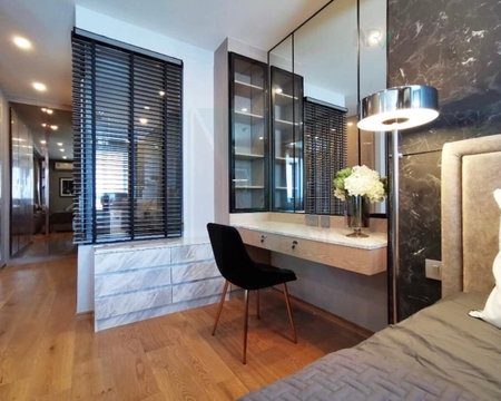 🔺 For rent condo Q CHIDLOM - PHETCHABURI Building 1, Floor 22,1 bed room, Room size 47.00 sqm