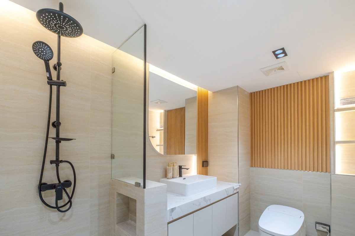 รูป  คอนโด Penthouse ห้องมุมสุดพิเศษ บนทำเลย่านเศรษฐกิจของเชียงใหม่   #C1MG100287 - รูปที่ 27/40