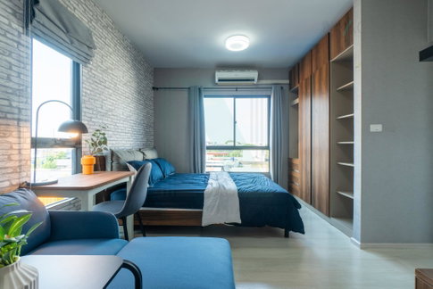 🎉 For Rent Condo UNIO RAMKHAMHAENG - SERITHAI Building 1, Floor 5,Studio, Room size 23 sqm