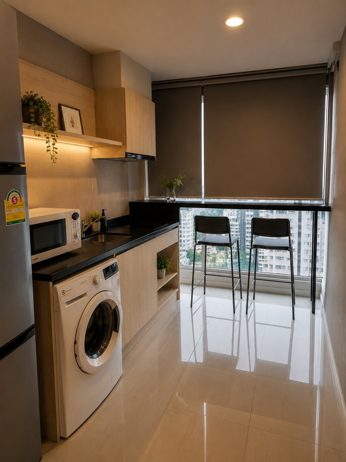 picture ✨ 𝐑𝐡𝐲𝐭𝐡𝐦 𝐒𝐚𝐭𝐡𝐨𝐫𝐧 - 𝐍𝐚𝐫𝐚𝐭𝐡𝐢𝐰𝐚𝐬 - Nicely decorated , Fully furniture //Ask more info LineID:@thirdproperty - 3/4