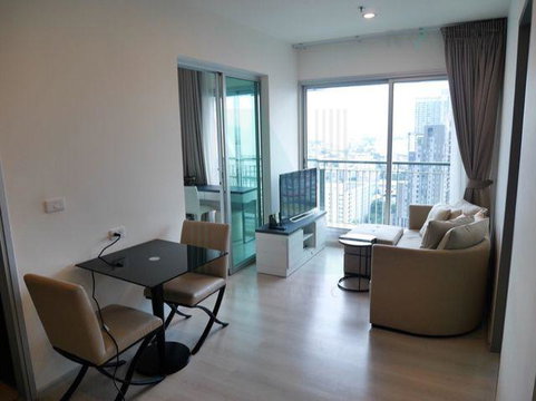 🚩 For Rent Condo LIFE RATCHADAPISEK Building 1, Floor 21,2 bed room, Room size 45.00 sqm