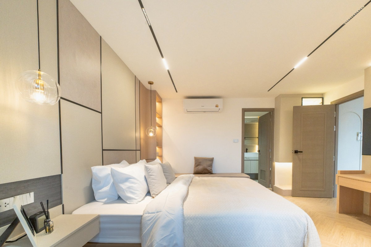 รูป  คอนโด Penthouse ห้องมุมสุดพิเศษ บนทำเลย่านเศรษฐกิจของเชียงใหม่   #C1MG100287 - รูปที่ 31/40
