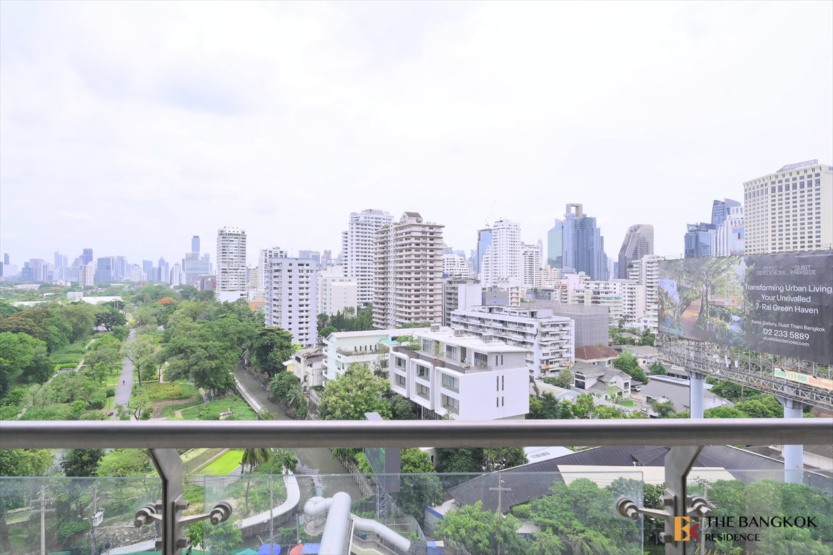 รูป The Lakes ห้องใหญ่ 2 ห้องนอน พร้อมเฟอร์ และวิวสวนเบญจกิติ 🌳 ใกล้ BTS อโศก - รูปที่ 13/13