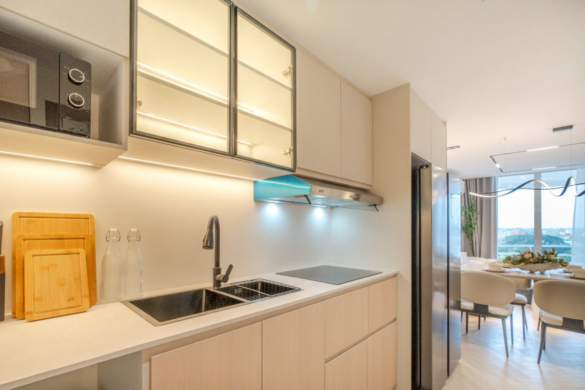 รูป  คอนโด Penthouse ห้องมุมสุดพิเศษ บนทำเลย่านเศรษฐกิจของเชียงใหม่   #C1MG100287 - รูปที่ 32/40