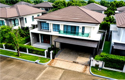 บ้านเดี่ยวให้เช่า : เดอะซิตี้ 4น้ำ 7แอร์ ศรีนครินทร์  82ตร.ว. ใกล้ตลาดราชพฤกษ์ 1.5 กม.  ให้เช่า 4 ถึง 5นอน พัฒนาการ87-97 คฤหาสน์หรู 2 ชั้น 304ตร.ม ประเวศ