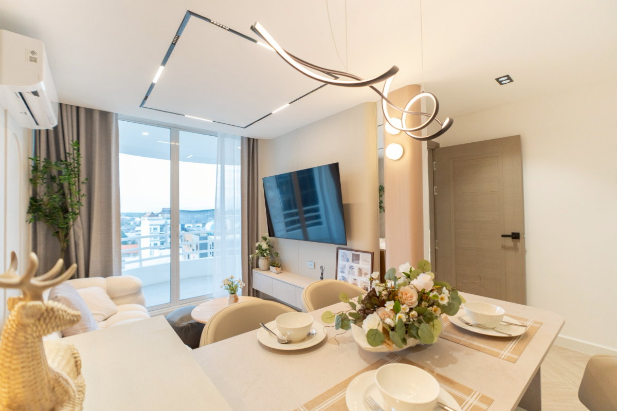 รูป  คอนโด Penthouse ห้องมุมสุดพิเศษ บนทำเลย่านเศรษฐกิจของเชียงใหม่   #C1MG100287 - รูปที่ 35/40