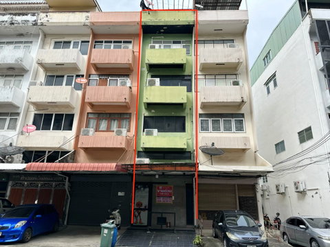 อาคารพาณิชย์ 4 ชั้นครึ่ง วิภาวดีรังสิต ใกล้จตุจักร 