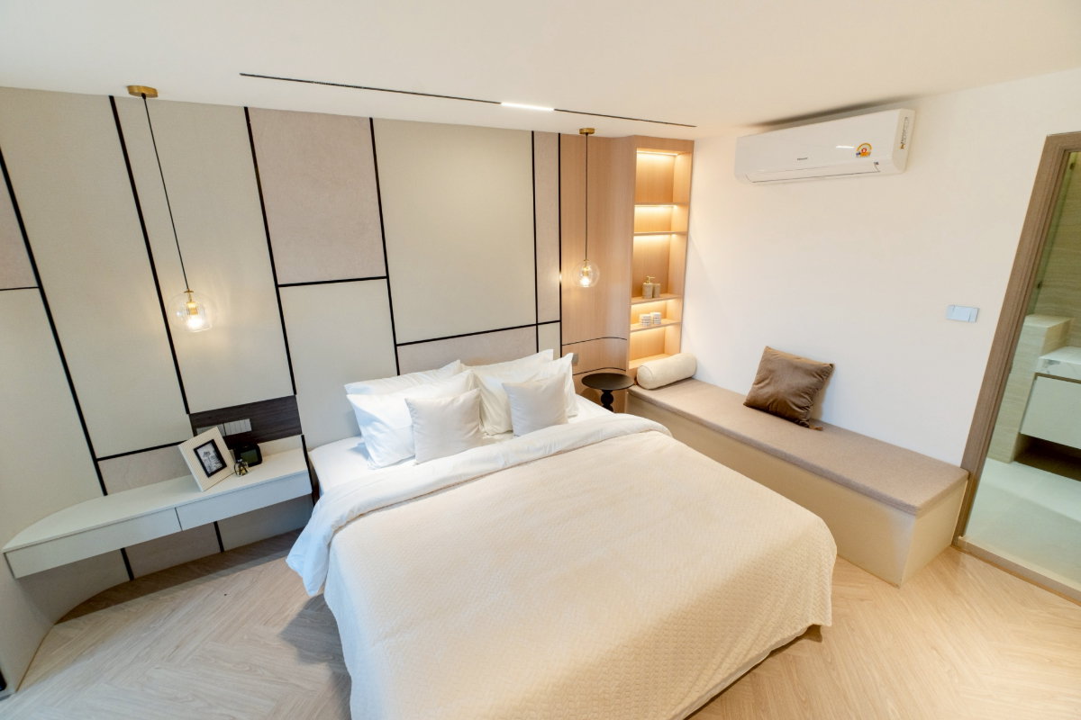 รูป  คอนโด Penthouse ห้องมุมสุดพิเศษ บนทำเลย่านเศรษฐกิจของเชียงใหม่   #C1MG100287 - รูปที่ 8/40