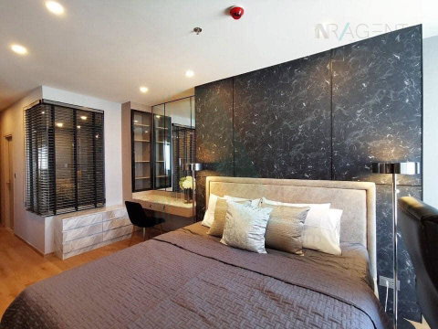 📌 For rent condo Q CHIDLOM - PHETCHABURI Building 1, Floor 22,1 bed room, Room size 47.00 sqm
