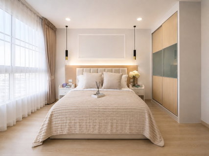 R293 Ratchada Condo for sale, 2 bedrooms | Cool House Ratchada 12, corner room, city view, close to amenities, price 3.69 million baht