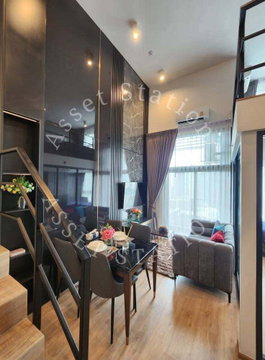 💎ให้เช่าด่วน! Ideo Rama9 - Asoke ห้อง Duplex แต่งหรูเฟอร์ครบครัน | MRT พระราม 9🏢