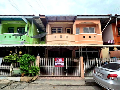 บ้านแฝด ม.สุโขทัยธรรมาธิราช : ทาวน์เฮ้าส์ 18 ตร.วา หมู่บ้านเปี่ยมสุข (ซ.วัดกู้ ปากเกร็ด)