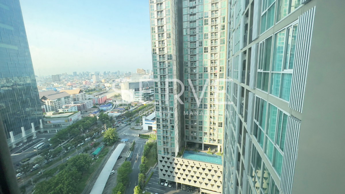 picture  Corner Room Studio City View Fully Furnished Good Location Close to MRT Thailand Cultural Centre Station @  Noble Revolve Ratchada 2  - 5/6