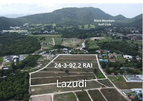 ที่ดินเปล่า 24 ไร่ วิวภูเขา ทำเลใกล้สนามกอล์ฟ หัวหิน