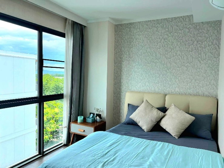 รูป ปล่อยเช่า The one condo พร้อมเฟอร์ฯ #วิวสระว่ายน้ำ  ใกล้เซ็นทรัลเฟส , ม.พายัพ , ร.พ.กรุงเทพ , นิมมาน ( 2 นอน 2 น้ำ ) - รูปที่ 5/16