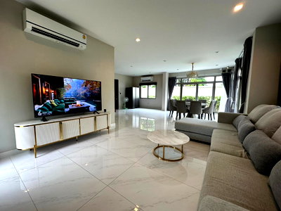เช่าบ้านเดี่ยว นิคมอัญธานี (เจมโมโปลิส) : 🏡 Perfect Masterpiece3 Sukhumvit77 - Suvarnabhumi บ้านเดี่ยวหรูให้เช่า ใกล้สนามบินสุวรรณภูมิ เพียง 10 นาที