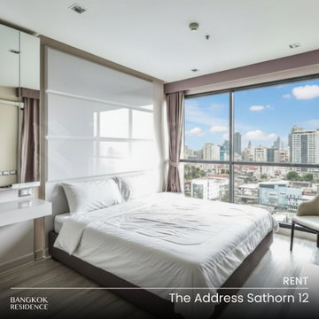 เช่าคอนโด 🌃 The Address Sathorn 12 ห้อง2นอน 70.22ตรม 35k 🛋️ ห้องสวย เฟอร์ครบ ใกล้ BTS เซนต์หลุยส์
