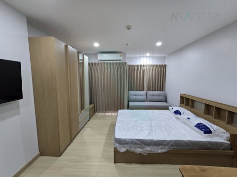 🔺 For Rent Condo SUPALAI VERANDA RAMKHAMHAENG Building B, Floor 9,Studio, Room size 28 sqm