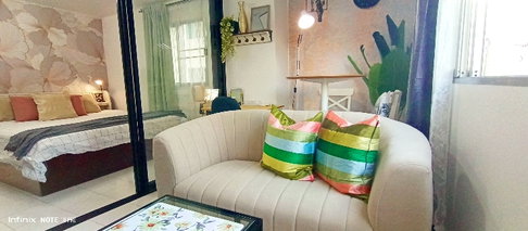 Short Rent-Long Rent near BTS Onnut Fully Furnished Fully equipped Corner Room Garden Canal View