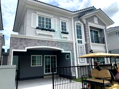 Houses for sale JAS green village - Kubon : For Sell Twin house GOLDEN NEO RAMINTRA-WONGWAEN 2-story 4 bedroom 3 bathroom