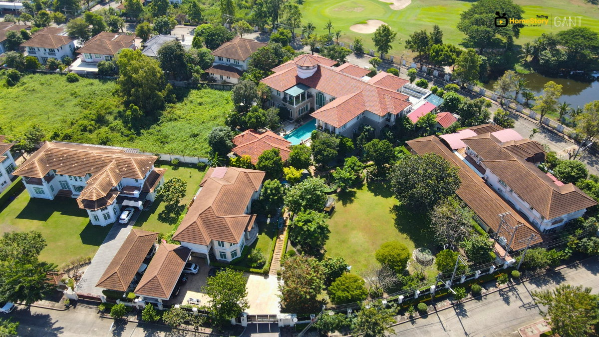 รูป (G-240)ขาย คฤหาสน์หลังใหญ่ ติดสนามกอล์ฟ หมู่บ้านโฮมออนกรีน ธัญธานี ลำลูกกา ปทุมธานี - รูปที่ 38/40