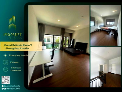 บ้านเดี่ยวให้เช่า : GH01356 - Grand Britania Rama 9 - Krungthep Kreetha :  Krungthep Kreetha