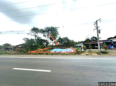 ขายที่ดิน : ที่ดินว่างเปล่า 800 ตร.วา น้ำยืน อุบลราชธานี 2.8M
