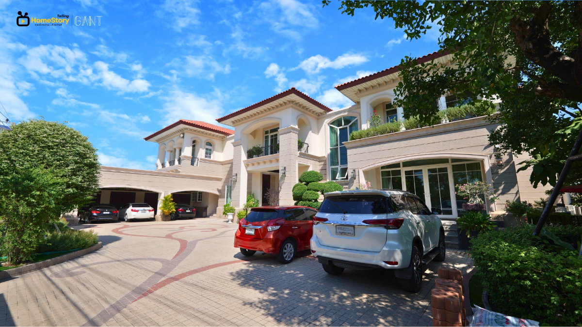 รูป (G-240)ขาย คฤหาสน์หลังใหญ่ ติดสนามกอล์ฟ หมู่บ้านโฮมออนกรีน ธัญธานี ลำลูกกา ปทุมธานี - รูปที่ 3/40
