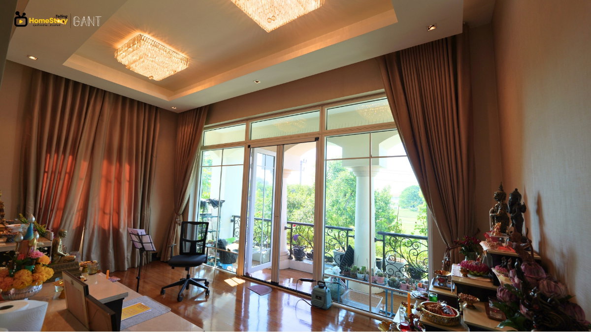 รูป (G-240)ขาย คฤหาสน์หลังใหญ่ ติดสนามกอล์ฟ หมู่บ้านโฮมออนกรีน ธัญธานี ลำลูกกา ปทุมธานี - รูปที่ 25/40