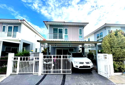 ขายบ้านเดี่ยว : ขายบ้านแฝด โครงการ ศุภาลัย การ์เด้นวิลล์ ประชาอุทิศ-สุขสวัสดิ์ 2 ชั้น 3 ห้องนอน 2 ห้องน้ำ