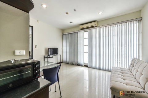 🌆 Baan Klang Krung Siam–Pathumwan , Spacious 48.15 sq.m. corner unit with a great view, near BTS Ratchathewi