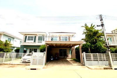บ้านแฝด ถนนรังสิต-นครนายก : ขายบ้านแฝด 2 ชั้น หมู่บ้าน วิลลาจจิโอ รังสิต คลอง2 คลองหลวง นครนายก ปทุมธานี 36.3 ตร.ว บ้านใหม่อยู่น้อยสภาพดี มีตกแต่งต่อเติม