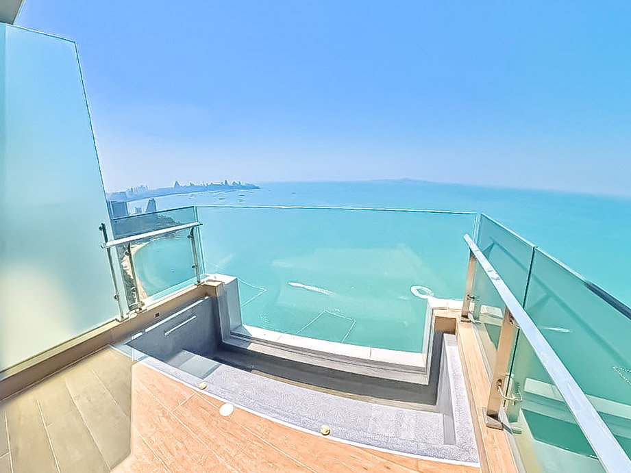 รูป AROM WONGAMAT Condo for Rent Studio High Floor Sea View - รูปที่ 7/9
