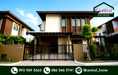 บ้านเดี่ยว ถนนรังสิต-นครนายก : บ้านเดี่ยว 2 ชั้น เลอมิวเรีย คลองหลวง สภาพใหม่ พร้อมอยู่ ถูกสุดในโครงการ